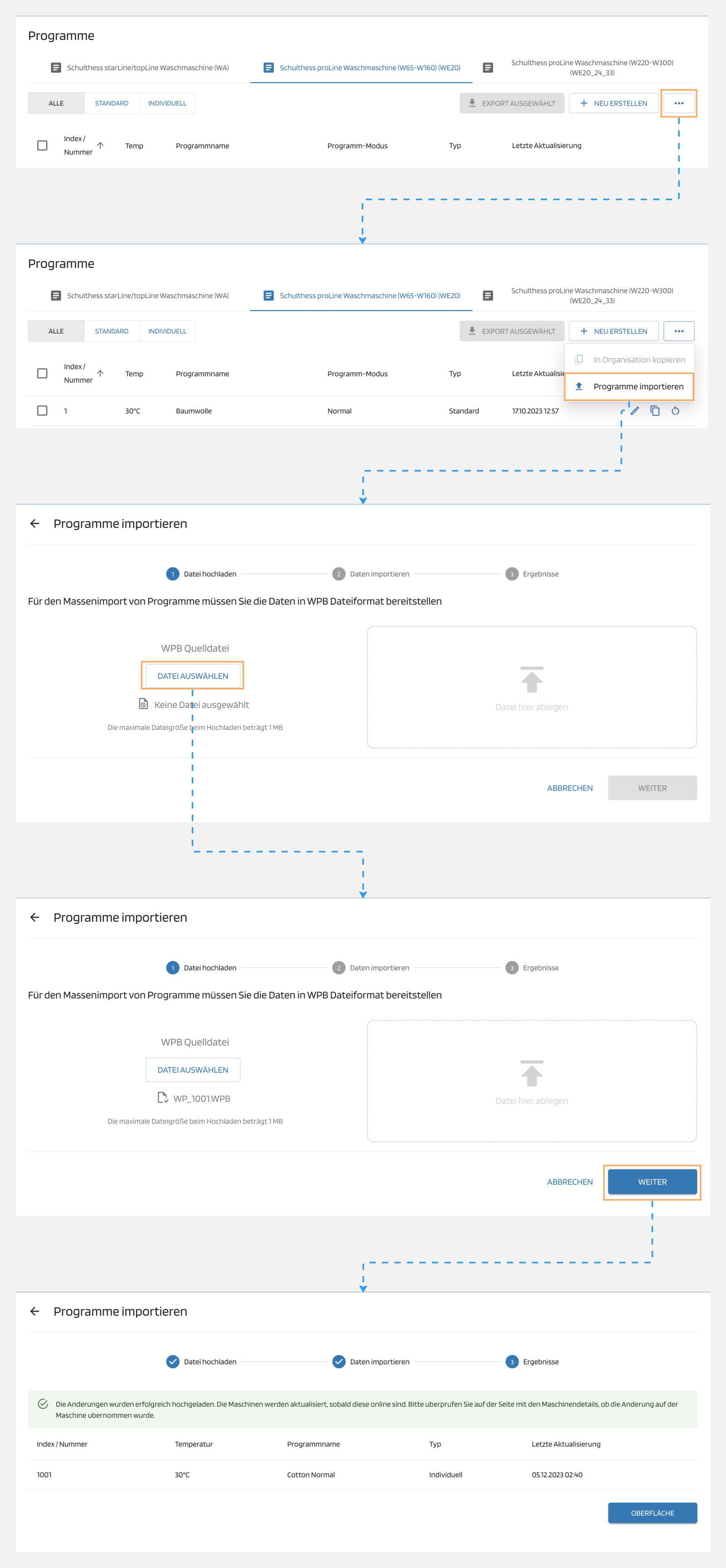 Importprogramm Importprogramm
