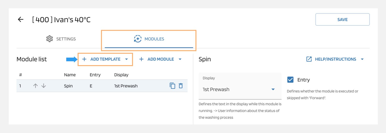 Add Template Option Add Template Option