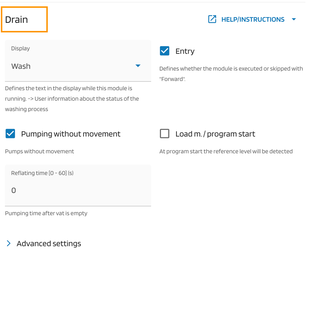 Drain Module Drain Module