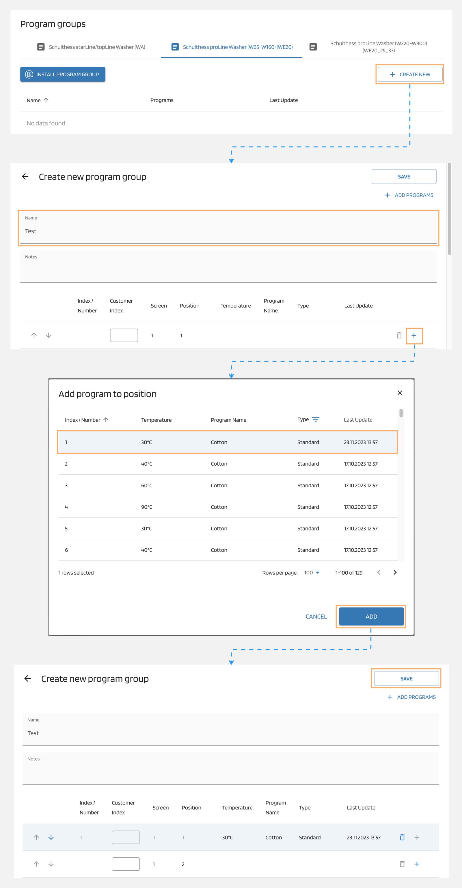 Create Program Group Create Program Group