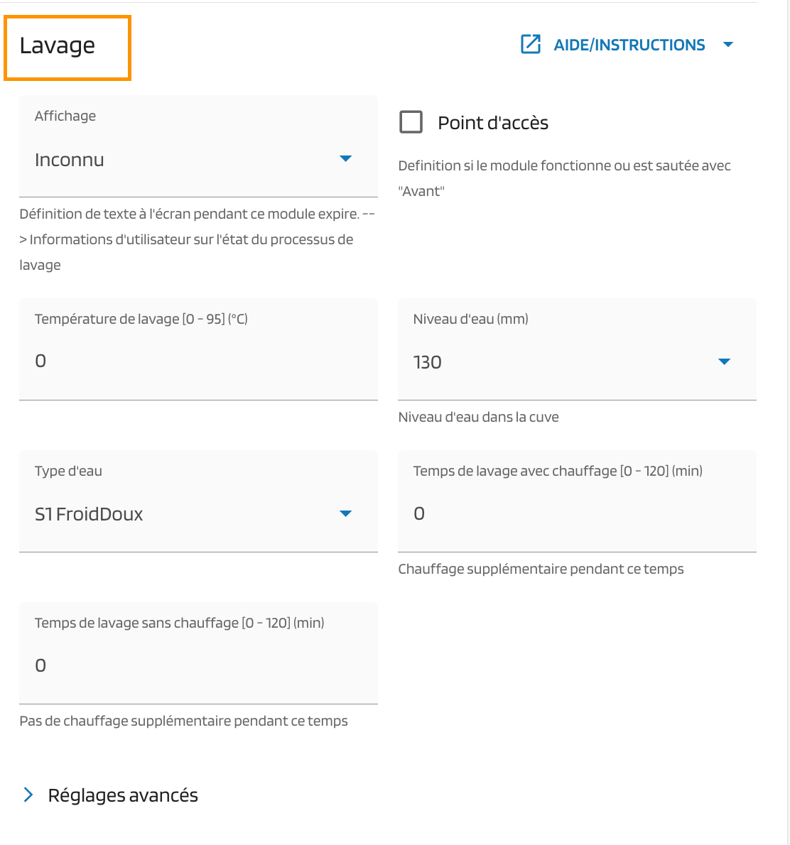 Lavage Module Lavage Module